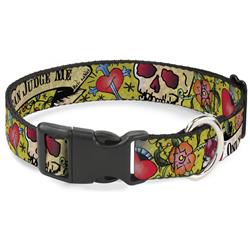 Plastic Clip Collar - Only God Can Judge Me Yellow