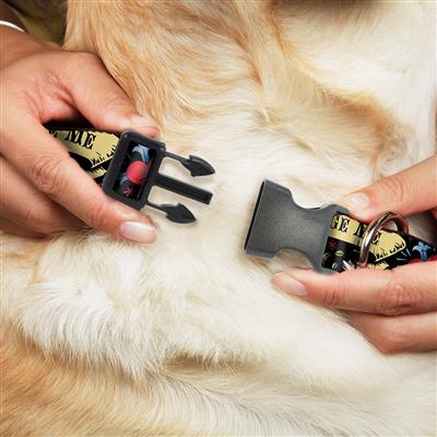 Plastic Clip Collar - Only God Can Judge Me Black