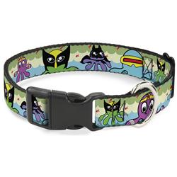 Plastic Clip Collar - Octopus Superhero Cartoon