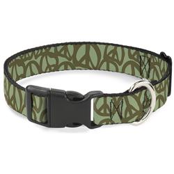 Plastic Clip Collar - Peace Sage/Olive