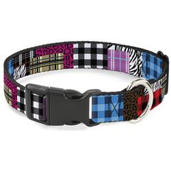 Plastic Clip Collar - Plaid & Animal Skins