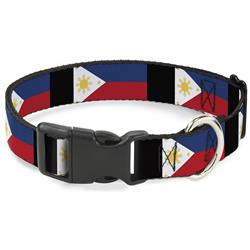 Plastic Clip Collar - Philippines Flags