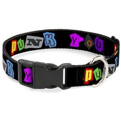 Plastic Clip Collar - Punk You Black/Full Color