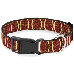 Plastic Clip Collar - Rings Camo Burnt Orange/Yellow