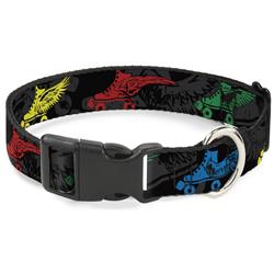 Plastic Clip Collar - Roller Skates Black/Gray/Multi Color