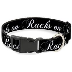 Plastic Clip Collar - RACKS ON RACKS Black/White