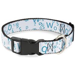 Plastic Clip Collar - Stargazer White/Blue