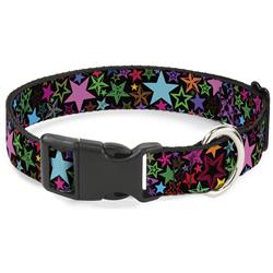 Plastic Clip Collar - Stargazer Black/Multi Color