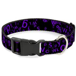 Plastic Clip Collar - Stargazer Black/Purple