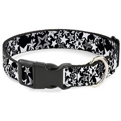 Plastic Clip Collar - Stargazer Black/White