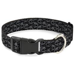 Plastic Clip Collar - Skull Yard Black/Gray