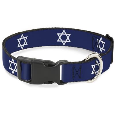 Plastic Clip Collar - Star of David