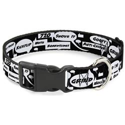 Plastic Clip Collar - Skater Bubbles