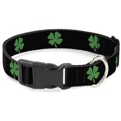 Plastic Clip Collar - St. Pat's Black/Green