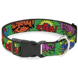 Plastic Clip Collar - Sound Effects Green/Multi Color