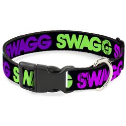 Plastic Clip Collar - SWAGG Black/Hot Pink/Turquoise/Purple/Neon Green
