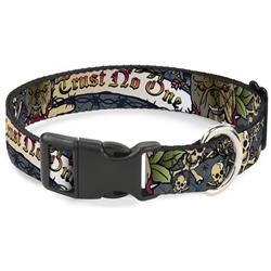 Plastic Clip Collar - Trust No One Gray