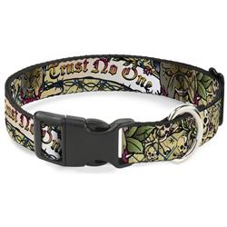 Plastic Clip Collar - Trust No One Tan