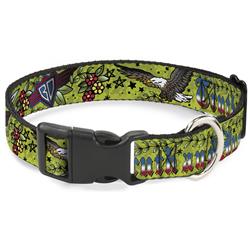 Plastic Clip Collar - Truth and Justice Green