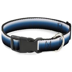 Plastic Clip Collar - Transitioning Dots White/Blue/Black