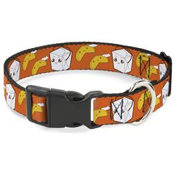 Plastic Clip Collar - Take Out/Fortune Cookies Orange
