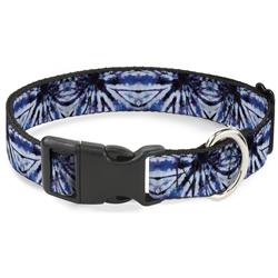 Plastic Clip Collar - Tie Dye Purple/Blue