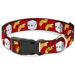 Plastic Clip Collar - Take Out/Fortune Cookies Red