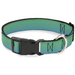 Plastic Clip Collar - Teal Ombre