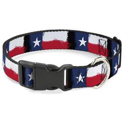 Plastic Clip Collar - Texas Flag Painting