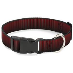 Plastic Clip Collar - Vertical Stripes Transition Black/Red