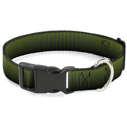 Plastic Clip Collar - Vertical Stripes Transition Black/Yellow