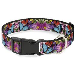 Plastic Clip Collar - Vivid Butterfly Garden