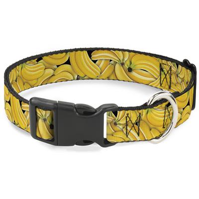 Plastic Clip Collar - Vivid Banana Bunches Stacked