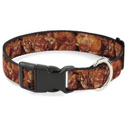 Plastic Clip Collar - Vivid Hot Wings Stacked