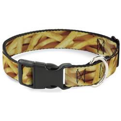Plastic Clip Collar - Vivid French Fries Stacked