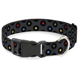 Plastic Clip Collar - Vinyl Records Gray/Black/Mutli Color