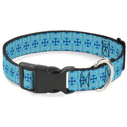 Plastic Clip Collar - Wallpaper2 Baby Blue/Blue