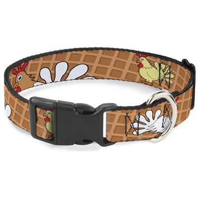 Plastic Clip Collar - Waffle/Chicken Poses