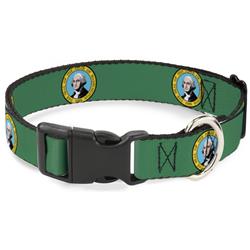 Plastic Clip Collar - Washington Flag