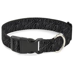 Plastic Clip Collar - Zebra 2 Black/Gray