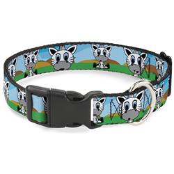 Plastic Clip Collar - Zebra Cartoon