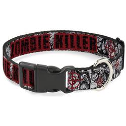 Plastic Clip Collar - ZOMBIE KILLER w/Stacked Zombies Sketch