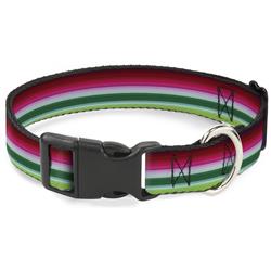 Plastic Clip Collar - Zarape1 Horizontal Red/White/Green