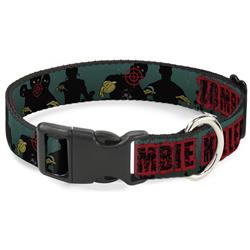 Plastic Clip Collar - ZOMBIE KILLER Zombie March Green/Red/Black