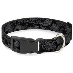 Plastic Clip Collar - Bandana Black/Gray