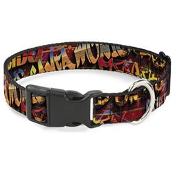 Plastic Clip Collar - Beach Tags/Paint Splatter Brick Wall/Beach Scenes