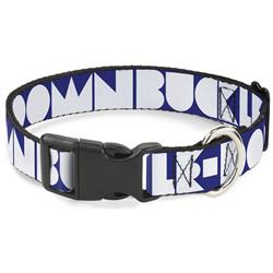 Plastic Clip Collar - BUCKLE-DOWN Shapes Blue/White