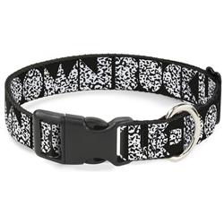 Plastic Clip Collar - BUCKLE-DOWN Shapes Black/Camo White/Black
