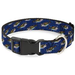 Plastic Clip Collar - Bass Fish/Water Bubbles