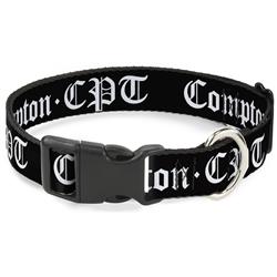 Plastic Clip Collar - COMPTON-CPT Black/White